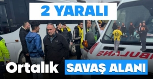 BOLU DAĞI SAVAŞ ALANINA DÖNDÜ, FENER VE AMEDSPORLULAR BİRBİRİNE GİRDİ