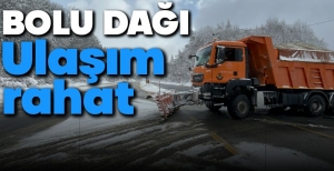 BOLU DAĞI'NDA KAR KALINLIĞI 25 SANTİMETRE...