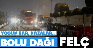 BOLU DAĞI'NDA ULAŞIM FELÇ...