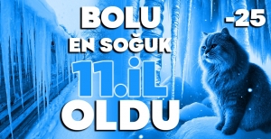 BOLU EN SOĞUK 11. İL OLDU...