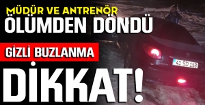 BOLU-KIBRISCIK'IN KARLI YOLLARINDA ÖLÜMDEN DÖNDÜLER...