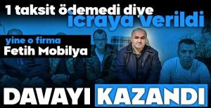 BOLU VE DÜZCE'DE MAĞDURLARIN DİRENİŞİ... FETİH MOBİLYAYA KARŞI DAVAYI KAZANDI... HİÇ ÖDEMEMEMİŞ GİBİ GÖSTERDİLER