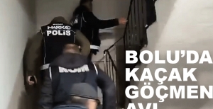 BOLU'DA 21 DÜZENSİZ GÖÇMEN YAKALANDI
