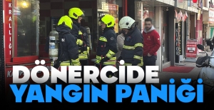 BOLU'DA DÖNERCİDE YANGIN PANİĞİ...