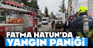 BOLU’DA FATMA HATUN HASTANESİ’NDE YANGIN PANİĞİ…