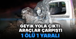 BOLU'DA FECİ KAZA, 1 KİŞİ HAYATINI KAYBETTİ.