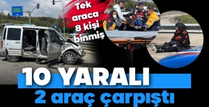 BOLU'DA FECİ KAZA... 10 KİŞİ YARALANDI....