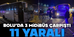 BOLU'DA FECİ KAZA... ORTALIK KARIŞTI... 11 YARALI