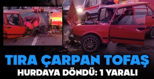 BOLU'DA FECİ KAZA... TIRA ARKADAN ÇARPTI: 1 YARALI