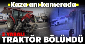 BOLU'DA FECİ KAZA... TRAKTÖRÜN DİNGİLLERİ KOPTU... 2 YARALI