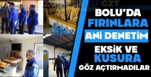 BOLU'DA FIRINLARA ANİ DENETİM: EKSİK VE KUSURA GÖZ AÇTIRMADILAR