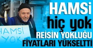 BOLU'DA HAMSİNİN YOKLUĞU FİYATLARI YÜKSELTTİ