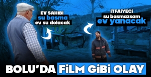 BOLU'DA KOMEDİ FİLMLERİNİ ARATMAYAN OLAY...