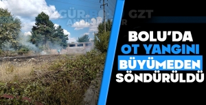 BOLU'DA OT YANGINI BÜYÜMEDEN SÖNDÜRÜLDÜ