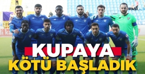 BOLUSPOR KUPAYA KÖTÜ BAŞLADI....