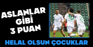 BOLUSPOR'DAN ASLANLAR GİBİ 3 PUAN...