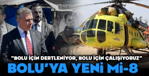 BOLU'YA YENİ YANGIN SÖNDÜRME HELİKOPTERİ...