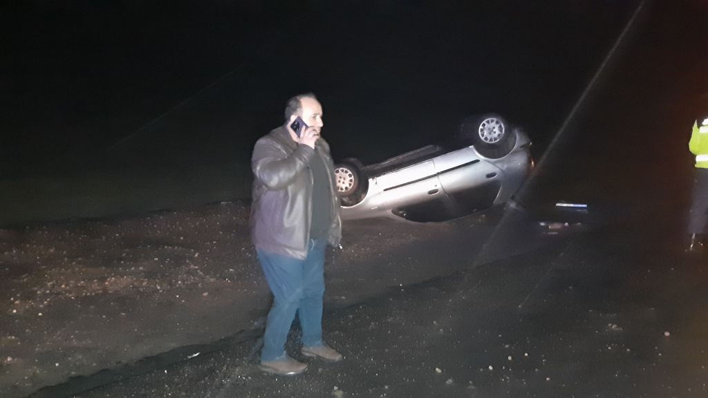 BOLU-MUDURNU YOLUNDA FECİ KAZA... 1'İ BEBEK 4 YARALI...