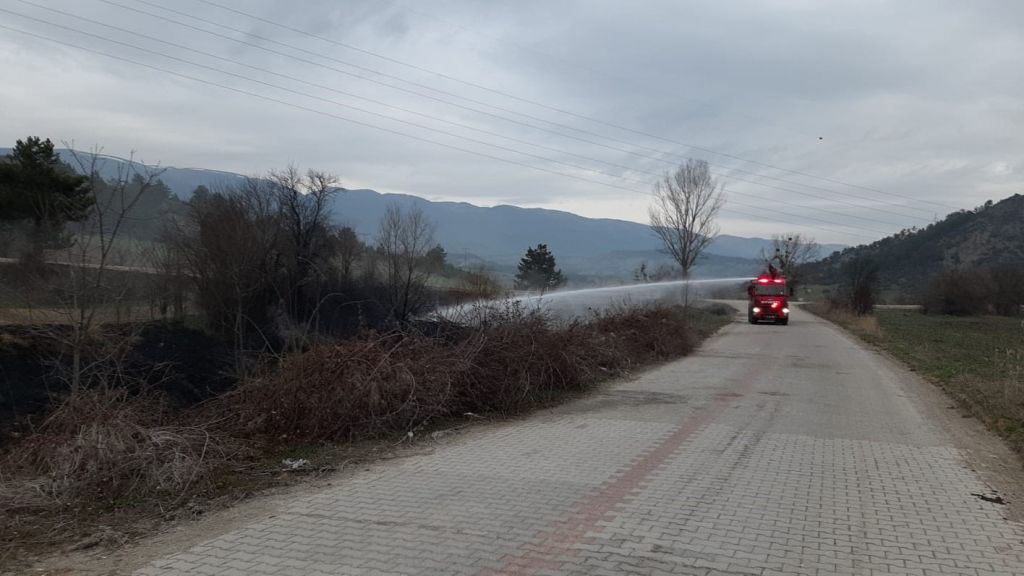 BOLU'DA KORKUTAN YANGIN...