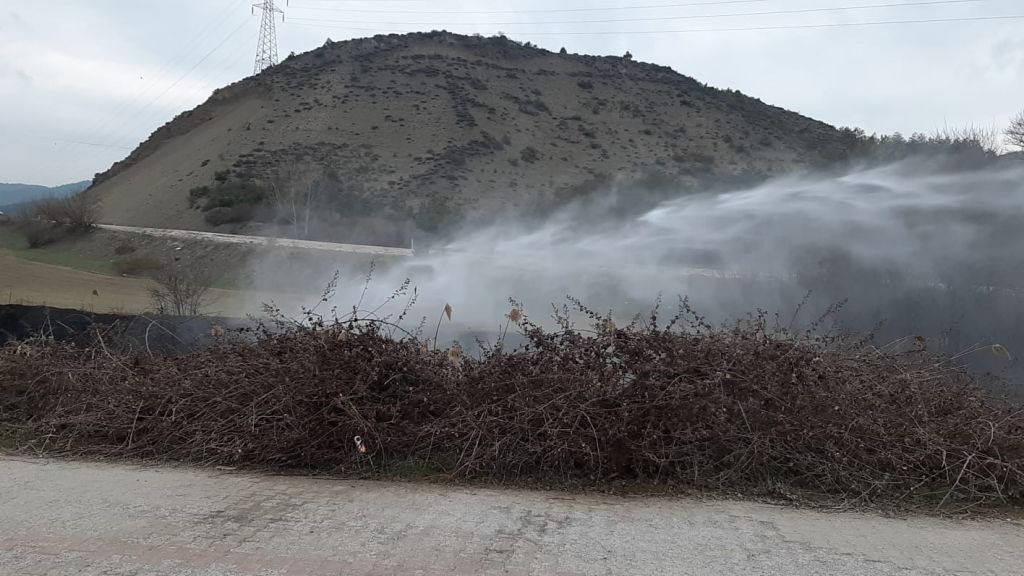 BOLU'DA KORKUTAN YANGIN...