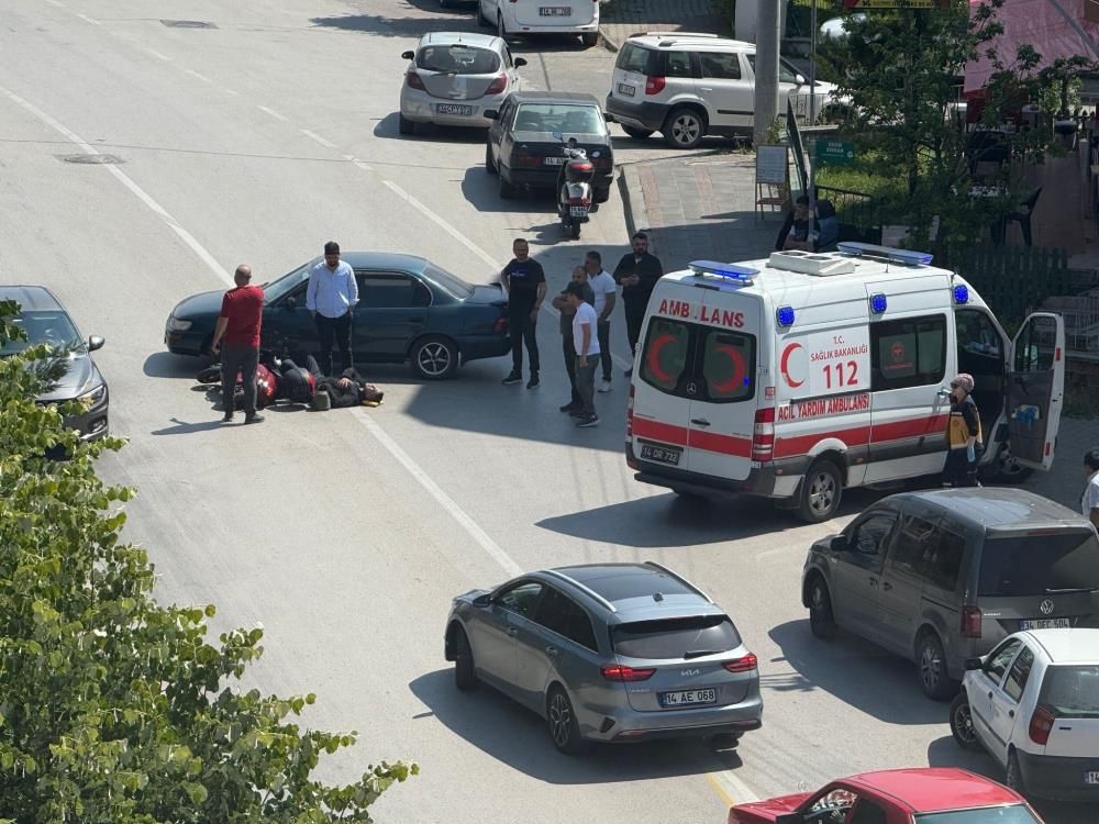 MOTOSİKLET SÜRÜCÜSÜ ÖLÜMDEN DÖNDÜ