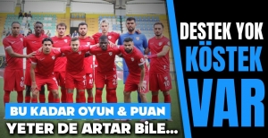 DESTEK YOK, KÖSTEK VAR, BU FUTBOL BU PUAN FAZLA BİLE....