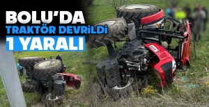 DEVRİLEN TRAKTÖRÜN ALTINDA KALDI...