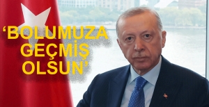 ERDOĞAN'DAN BAŞSAĞLIĞI MESAJI...