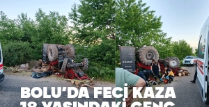 FECİ KAZADA 18 YAŞINDAKİ GENÇ HAYATINI KAYBETTİ...