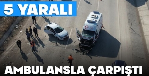 FECİ KAZADA 5 KİŞİ YARALANDI