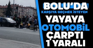 GÖLYÜZÜ KAVŞAĞI'NDA OTOMOBİL YAYAYA ÇARPTI...