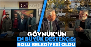 GÖYNÜK'ÜN EN BÜYÜK DESTEKÇİSİ BOLU BELEDİYESİ OLDU