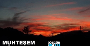 GÜN BATIMINDA MUHTEŞEM GÖRÜNTÜ
