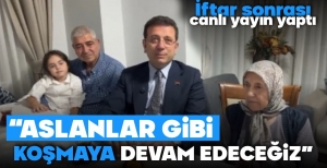 İMAMOĞLU'NDAN İLK AÇIKLAMA GELDİ.. "KOŞMAYA DEVAM EDECEĞİM"