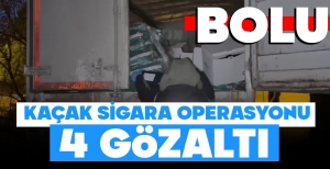 JANDARMADAN KAÇAK SİGARA OPERASYONU.... 4 KİŞİ HAKKINDA İŞLEM YAPILDI