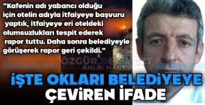 KAFETARYA DEĞİL OTEL DENETLENMİŞ.... İTFAİYE ERİ EKSİKLERİ RAPOR TUTMUŞ AMA EVRAK GERİ ÇEKİLMİŞ....