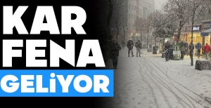 KAR BU KEZ COK SERT GELİYOR....