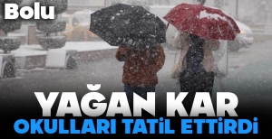 KAR OKULLARI TATİL ETTİRDİ...