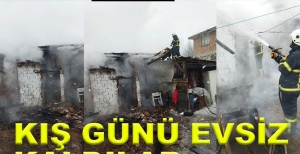 KIŞ GÜNÜ EVSİZ KALDILAR....