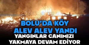 KÖY ALEV ALEV YANIYORDU. 12 YAPI KÜL OLDU…