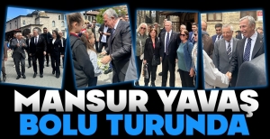 MANSUR YAVAŞ GÖYNÜK'TE İNCELEMELERDE BULUNDU