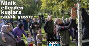 MİNİK ELLERDEN KUŞLARA SICAK YUVA