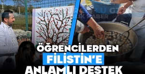 ÖĞRENCİLERDEN FİLİSTİN'E ANLAMLI DESTEK