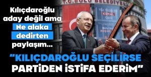 ÖZCAN'DAN NE ALAKA DEDİRTEN AÇIKLAMA.... "KILIÇDAOĞLU KAZANIRSA İSTİFA EDERİM"