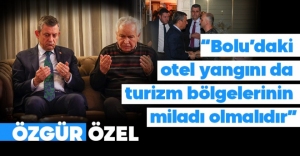 ÖZGÜR ÖZEL İKİ AİLEYİ ZİYARET ETTİ...