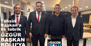 ÖZGÜR ÖZEL TEBRİK İÇİN BOLU'YA GELDİ...