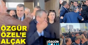 ÖZGÜR ÖZEL'E CENAZASEDE ALÇAK SALDIRI...