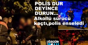 POLİS DUR DEYİNCE DURUN... DURMAYAN SÜRÜCÜYE POLİS ACIMADI...