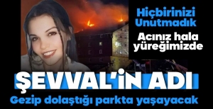 ŞEVVAL'İN ADI GEZİP DOLAŞTIĞI PARKTA YAŞAYACAK
