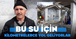 ŞİFALI OLDUĞU İDDİA EDİLEN SU İÇİN BOLU'YA GELİYORLAR....